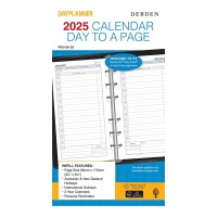 Debden Personal Dayplanner Refill 2025 Day to Page